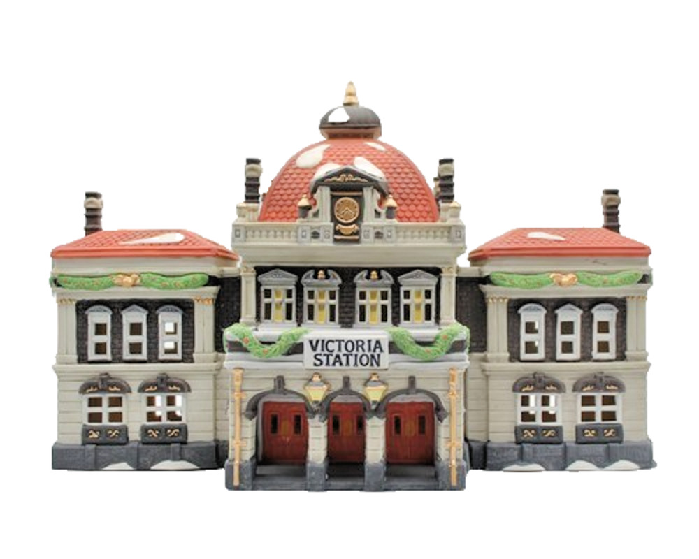 Department 56 Dickens Village Series Victoria Station 55743 W/Box NO Light